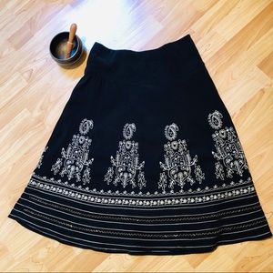 Vintage Le Chateau boho skirt